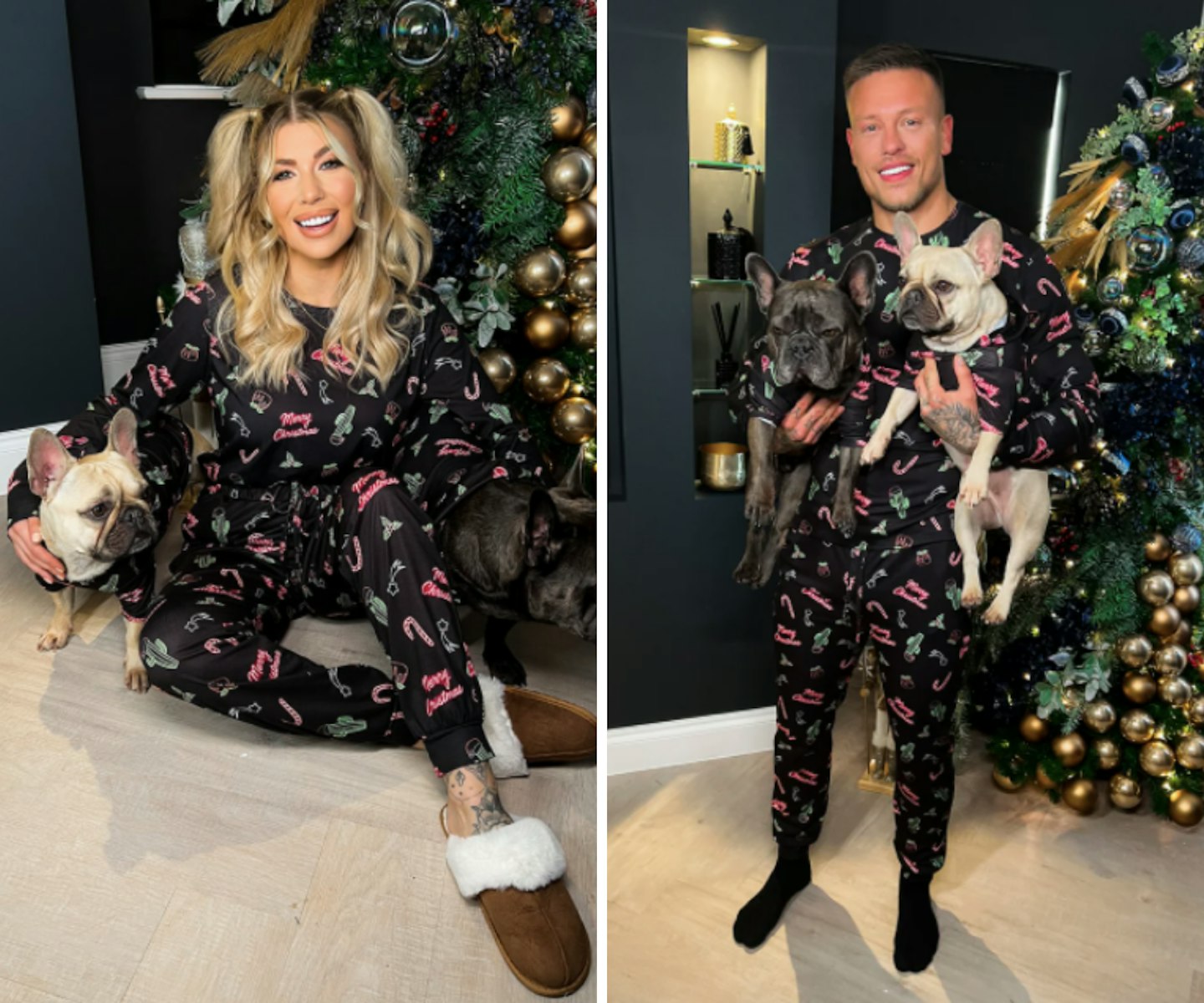 Olivia and Alex Bowen launch his and hers pyjama collection